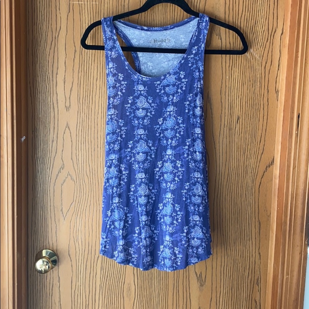 purple floral tank